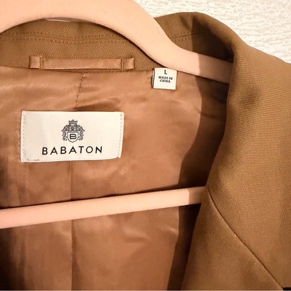 Babaton New Agency Blazer NWT Camel Color Size Large - Picture 5 of 10